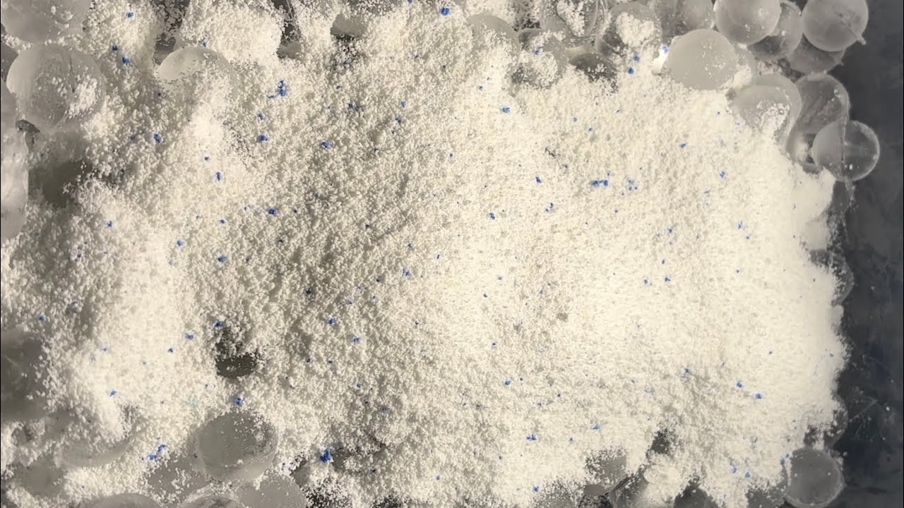ASMR🧊ICE + ROMA LAUNDRY POWDER