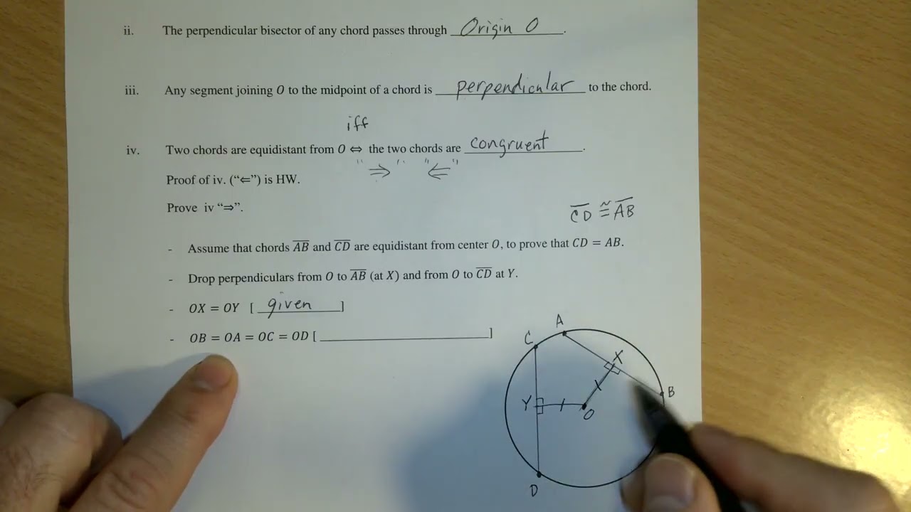 Circle Theorems in Geometry 3.8.c