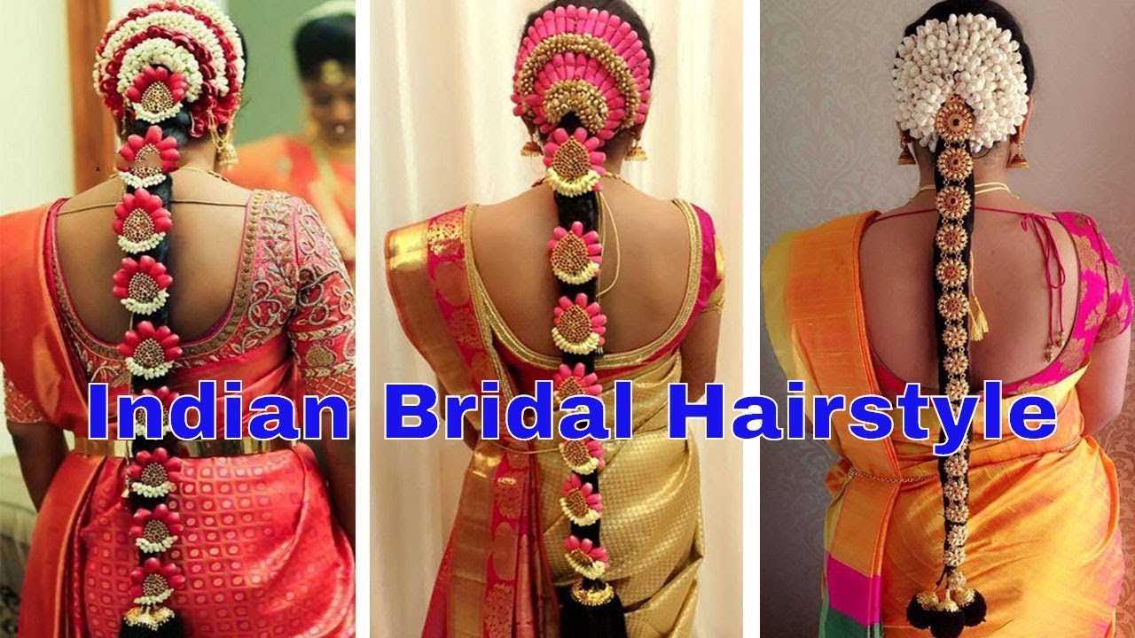 Wedding Hairstyle For South Indian Braid | indian bridal hairstyle | wedding Hairstyle step by step