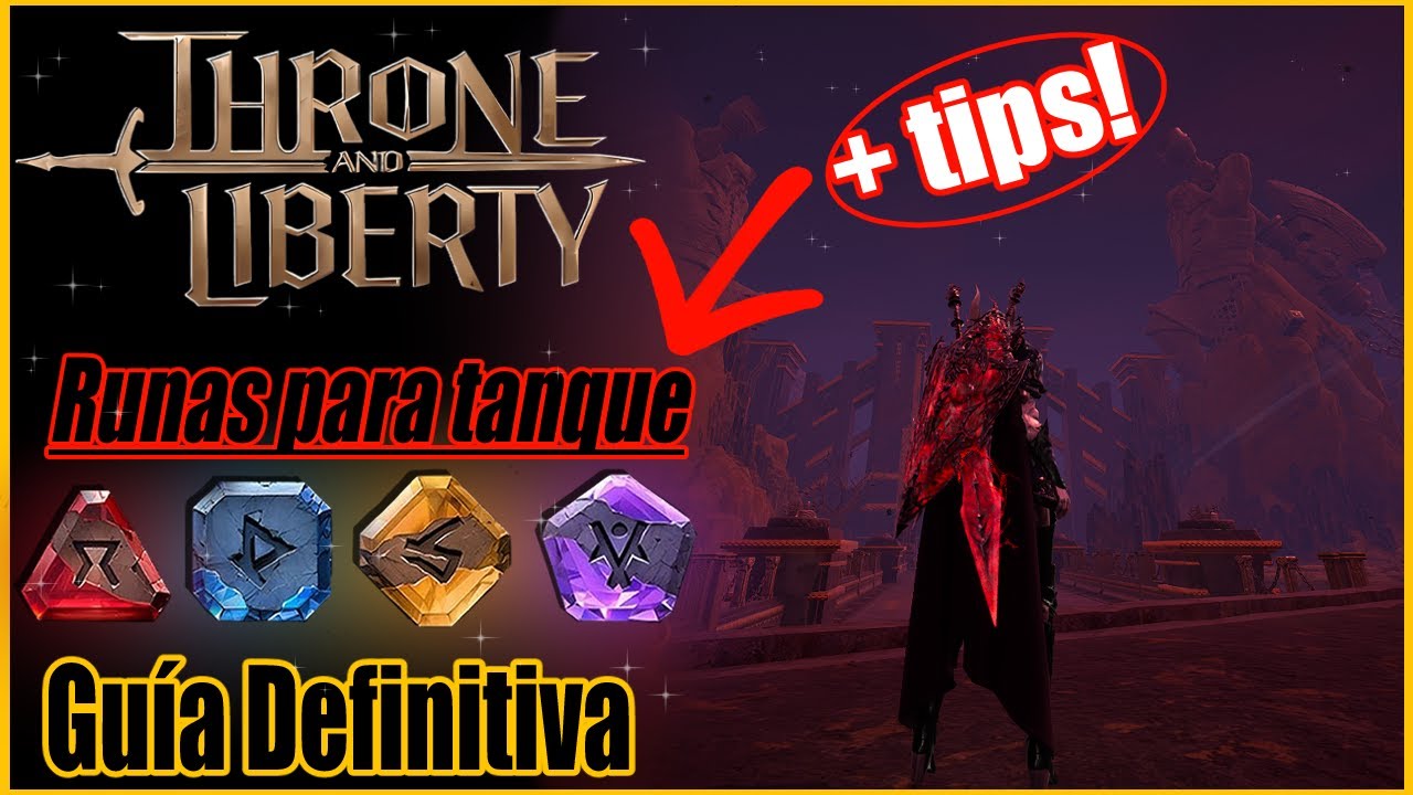 THRONE AND LIBERTY | Guía Avanzada de Runas para Tanque 🛡️(SNS/GS) 🗡️
