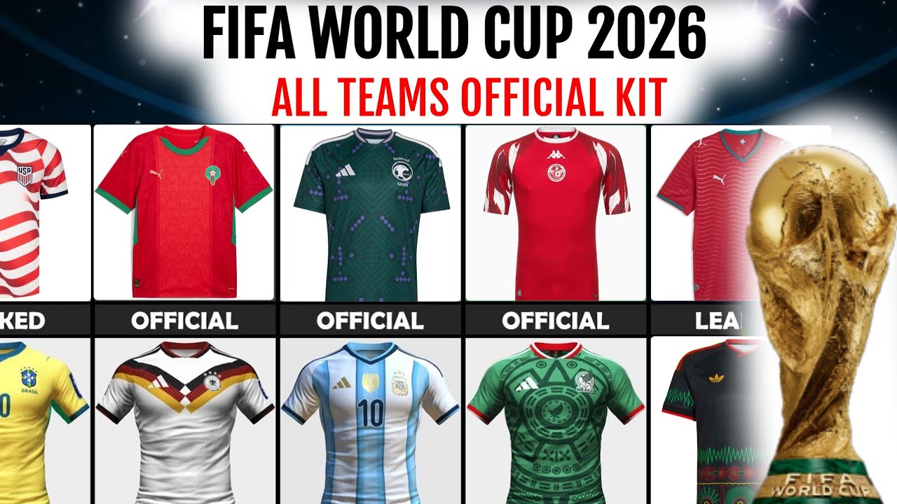 FIFA WORLD CUP 2026 | All 48 Teams Official Jersey | FIFA World Cup All Teams Kit/Jersey Design 