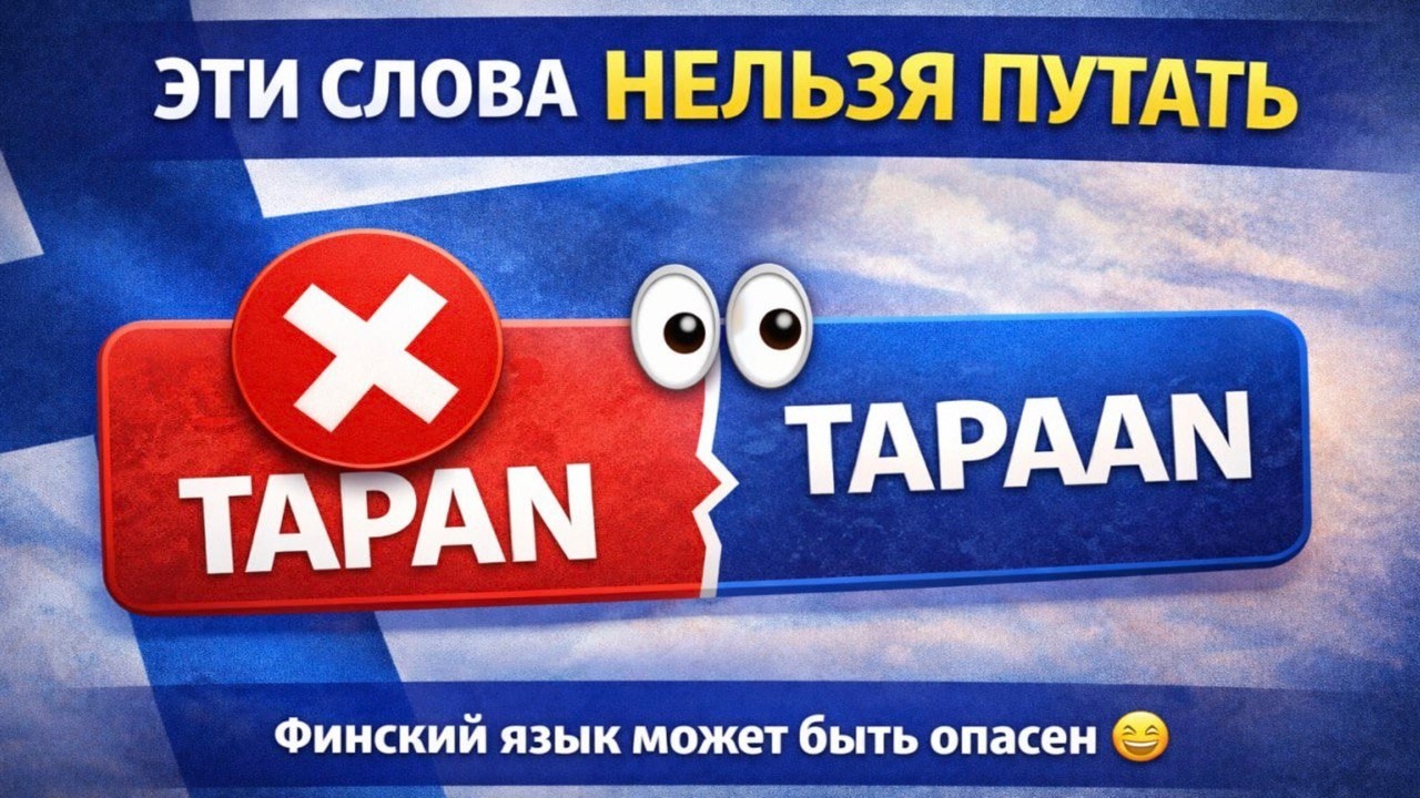 ПРОВЕРЬТЕ СЕБЯ! А ВЫ ЗНАЕТЕ ЭТИ 8  ФИНСКИХ СЛОВ БЛИЗНЕЦОВ