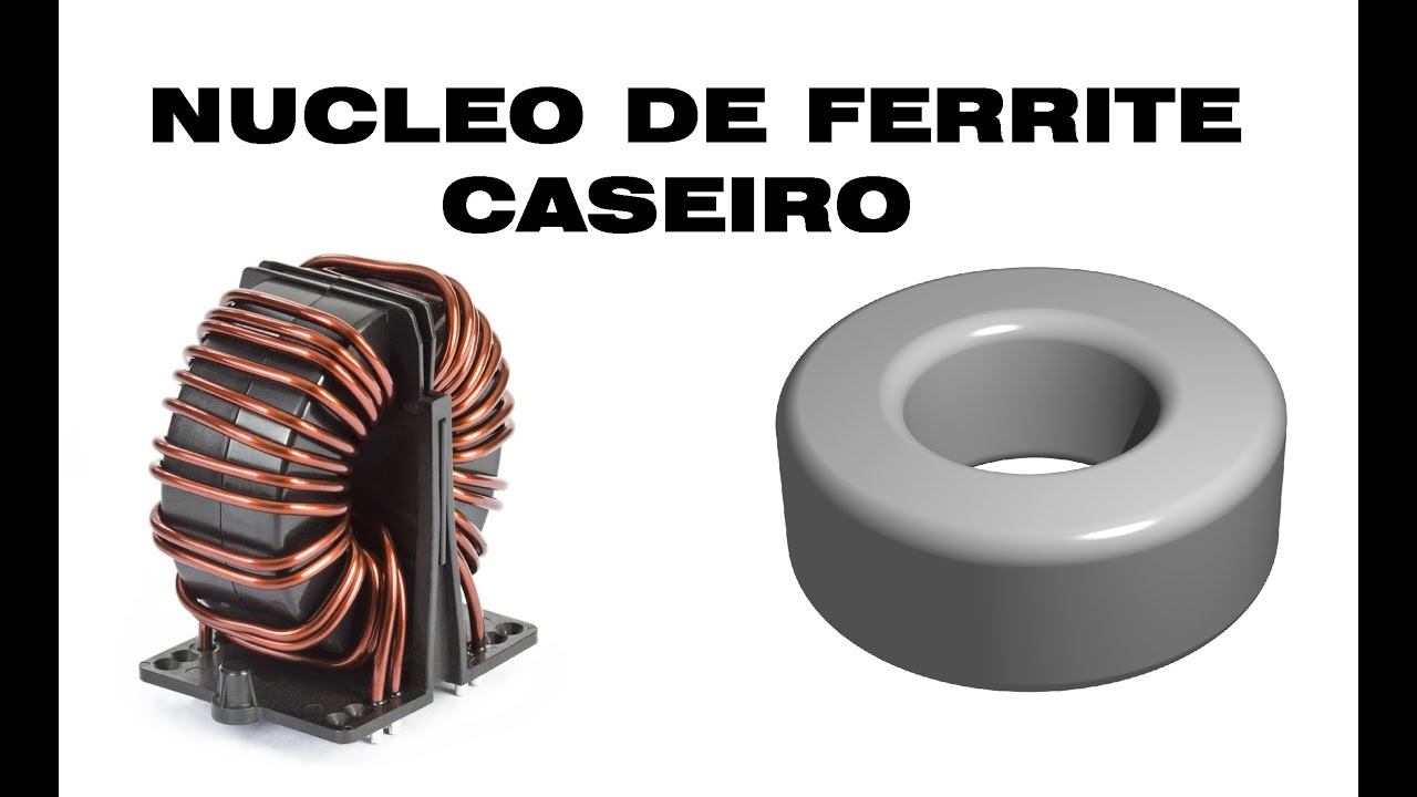 Núcleo de Ferrite Toroide Caseiro- DIY Ferrite Core