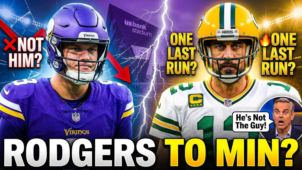 Vikings QB BOMBSHELL: Colin Cowherd Urges Minnesota to Sign Aaron Rodgers Over J.J. McCarthy