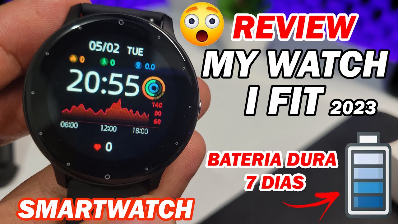 SmartWatch MY WATCH I FIT - Haiz 2023  REVIEW COMPLETO  [BATERIA DURA ATÉ 7 DIAS]🔋🥰