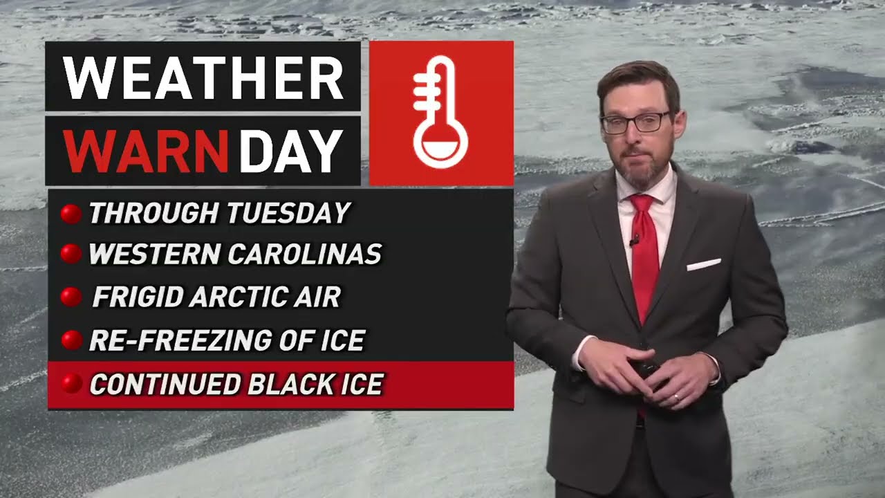 Chief Meteorologist Jason Boyer has the latest on icy impacts for the rest of Sunday.