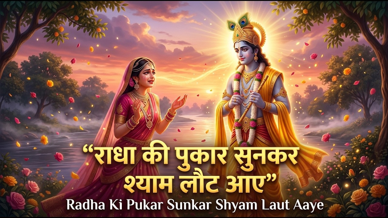राधा की पुकार सुनकर श्याम लौट आए Bhajan | Radha Ki Pukar Sunkar Shyam Laut Aaye | Radha Krishna 