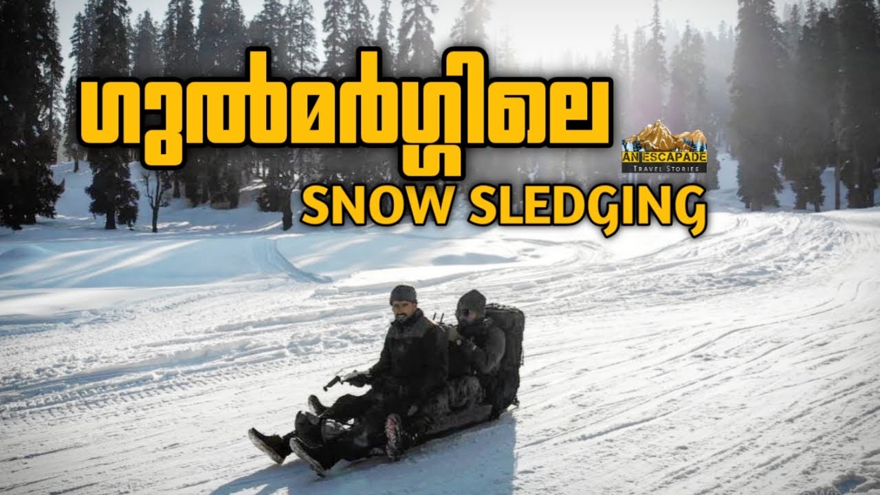 മഞ്ഞിൽ നിരങ്ങി താഴേക്ക്  | Gulmarg Snow Sledging | EP 09 | Malayalam travel vlog 42