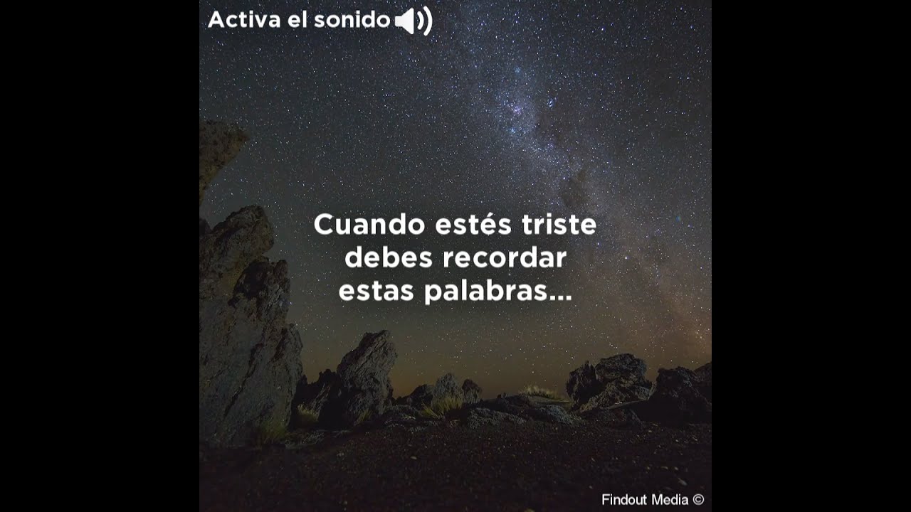 Si estas triste, debes recordar esto.