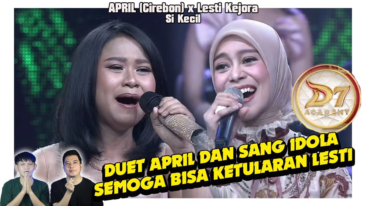 Happy banget April bisa duet bareng Lesti Kejora idolanya. Si Kecil makin ngena penghayatannya.