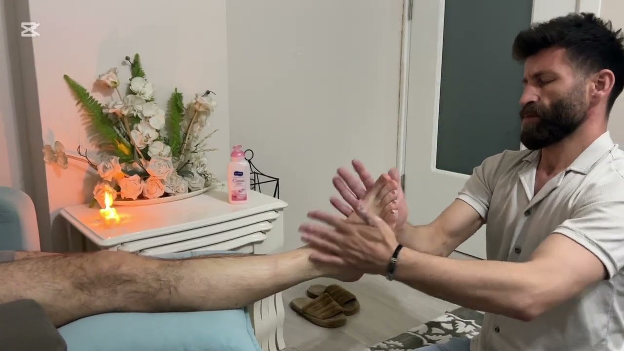 ASMR SONER MASSAGE =head,foot,sleep,energy massage thrapy=ayak,kafa,,uyku masajı