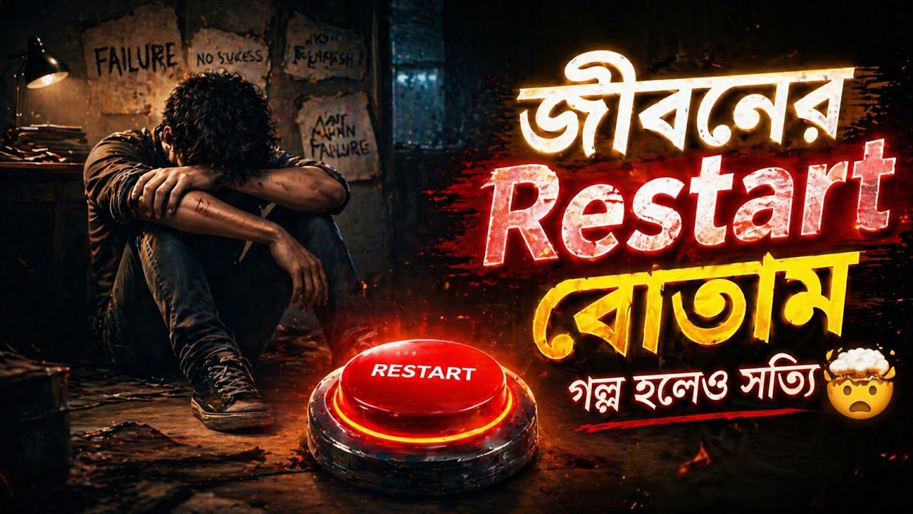 যদি জীবনে একটা 🛑 RESTART বোতাম থাকতো | Love, Failure & Life Reality | Bengali Motivational Video