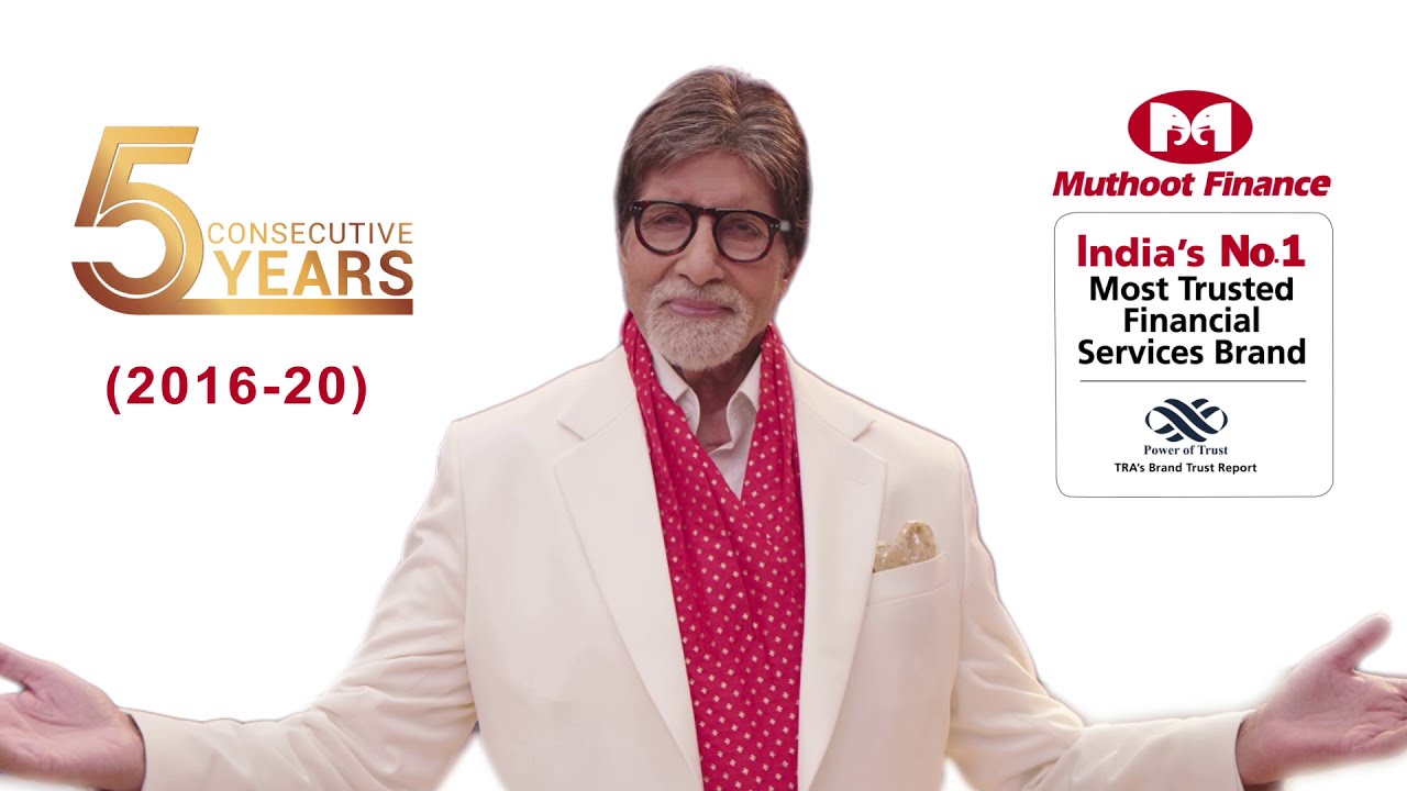 Muthoot Finance - India&rsquo;s Most Trusted Financial Services Brand for the 5th Consecutive Year