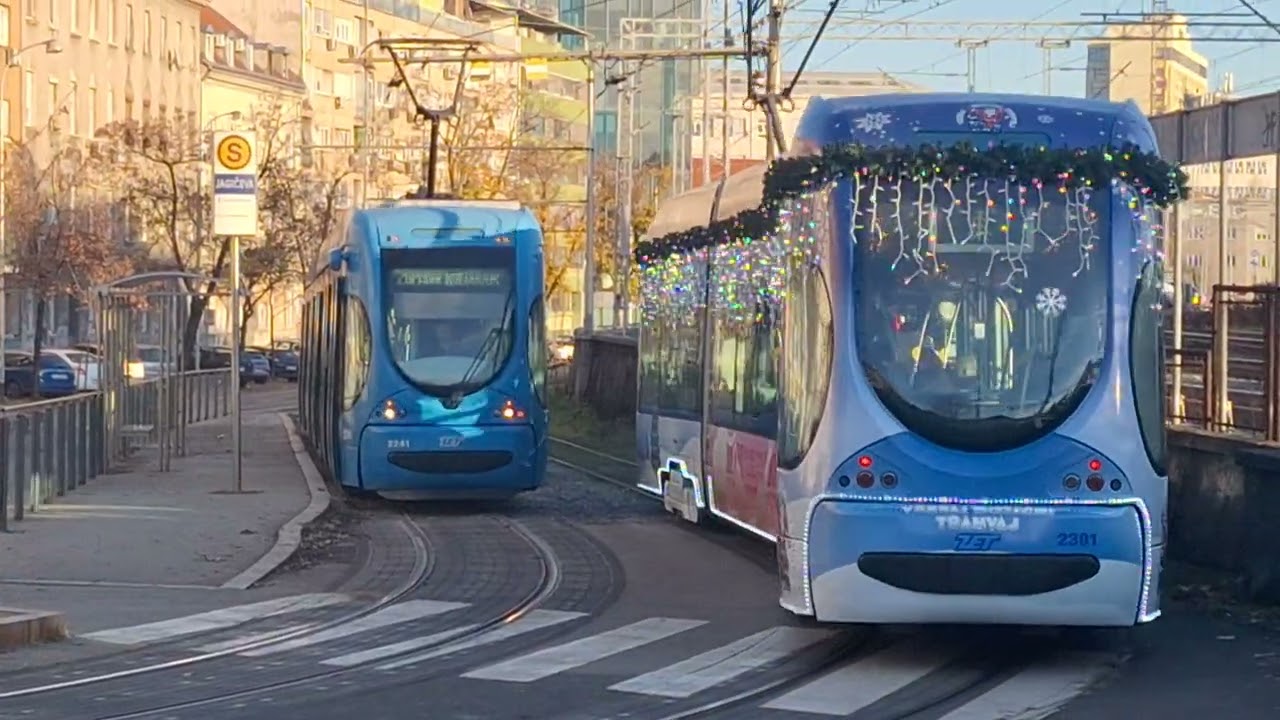 Trams Zagreb 3197 - ZET KONČAR Advent tram Jagićeva Zagreb.
