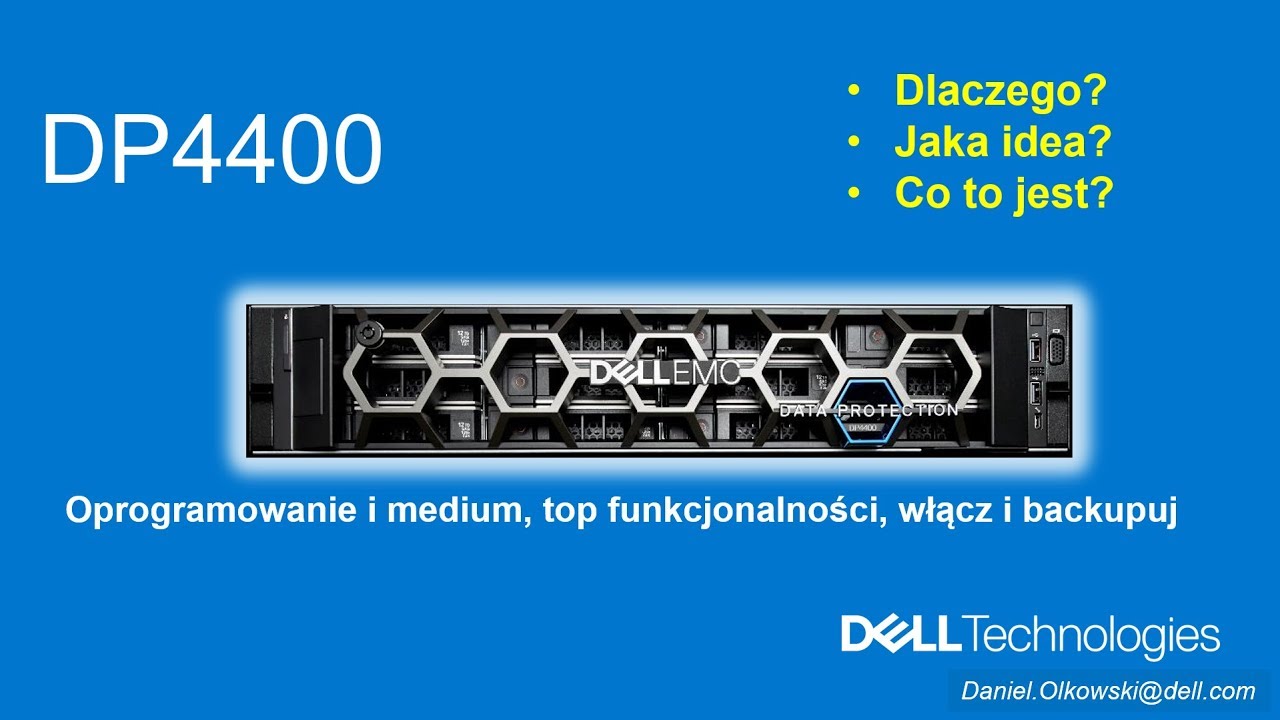 DP4400 - część 1, Dlaczego appliance backup/recovery?