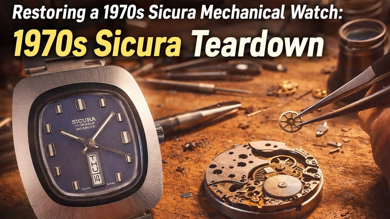 Restoring a 1970s Sicura Mechanical Watch | Calibre 1037-21 Teardown (Part 2)