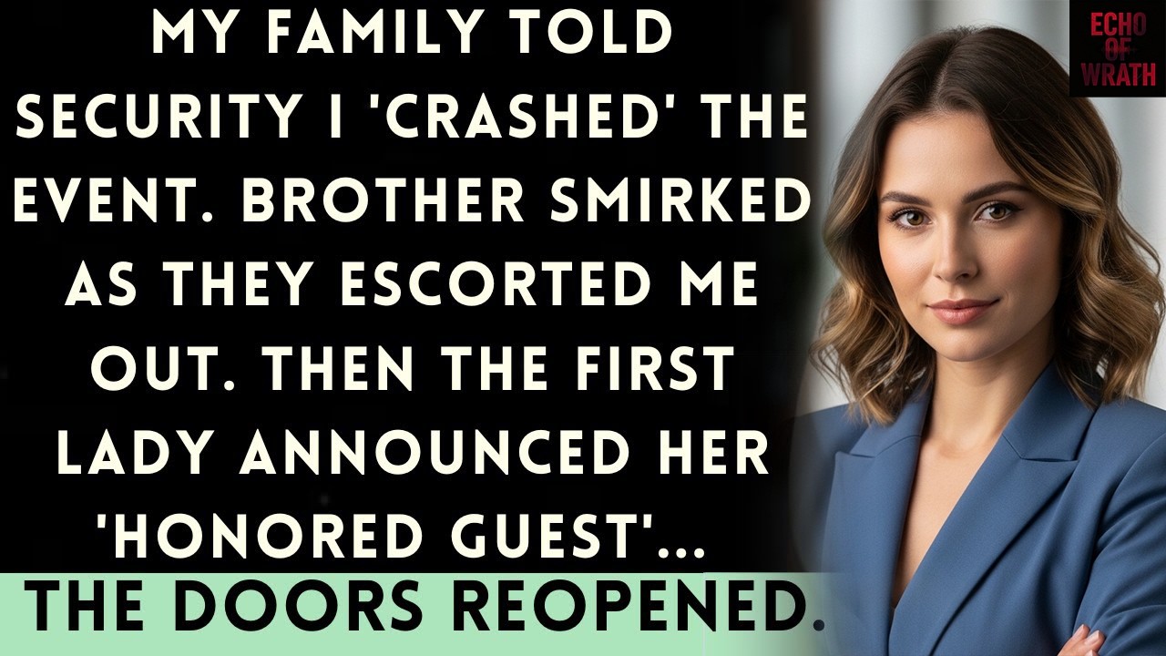 During The Charity Gala, Security Removed Me—Until The First Lady Called My Name