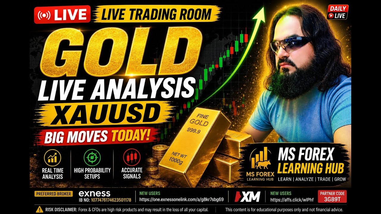 🚨 LIVE GOLD TRADING ROOM 0560| BIG MOVES ON XAUUSD  | REAL-TIME SIGNALS  | Ms Forex Learning Hub
