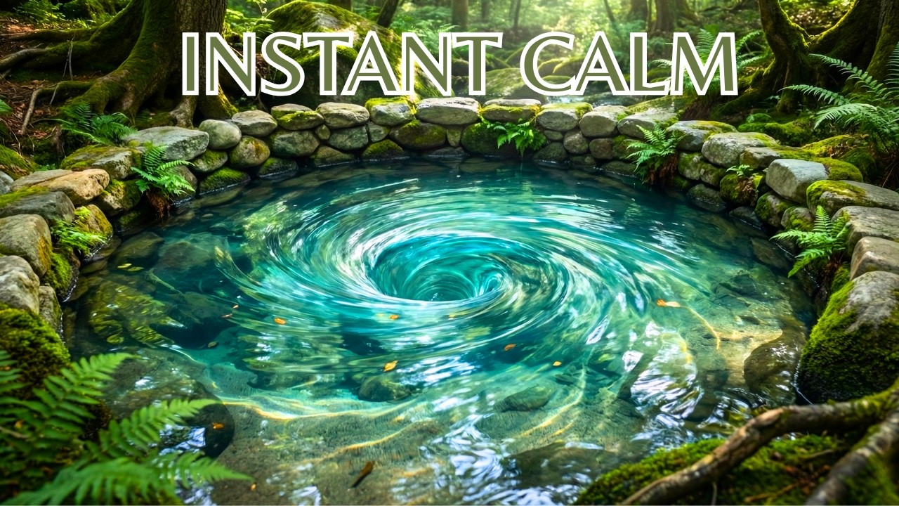 Instant Calm: Reduce Anxiety & Stress | Gentle Water Flow Meditation