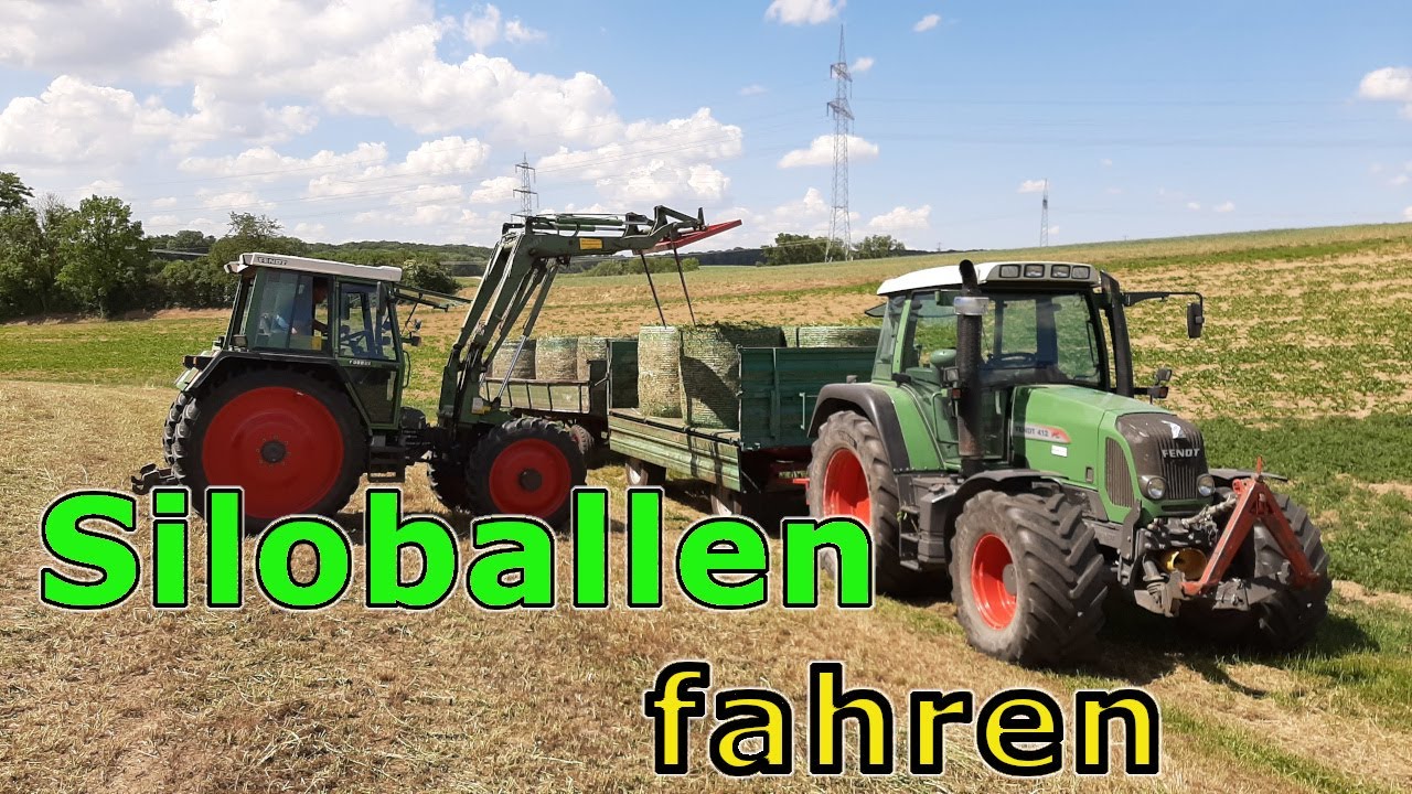 Siloballen fahren mit Fendt 412 Vario | Fendt GT 380 | Fendt 516 Vario | Fendt 714 Vario