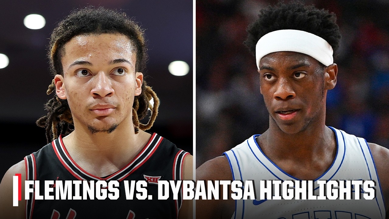 Kingston Flemings vs. AJ Dybantsa HIGHLIGHTS  🎥 Freshman duel in Houston vs. BYU 🍿 | ESPN CBB