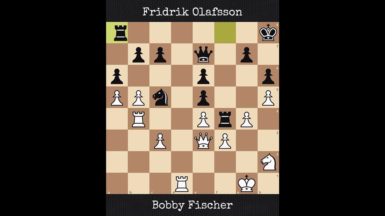 Bobby Fischer vs Fridrik Olafsson | Candidates Tournament (1959)