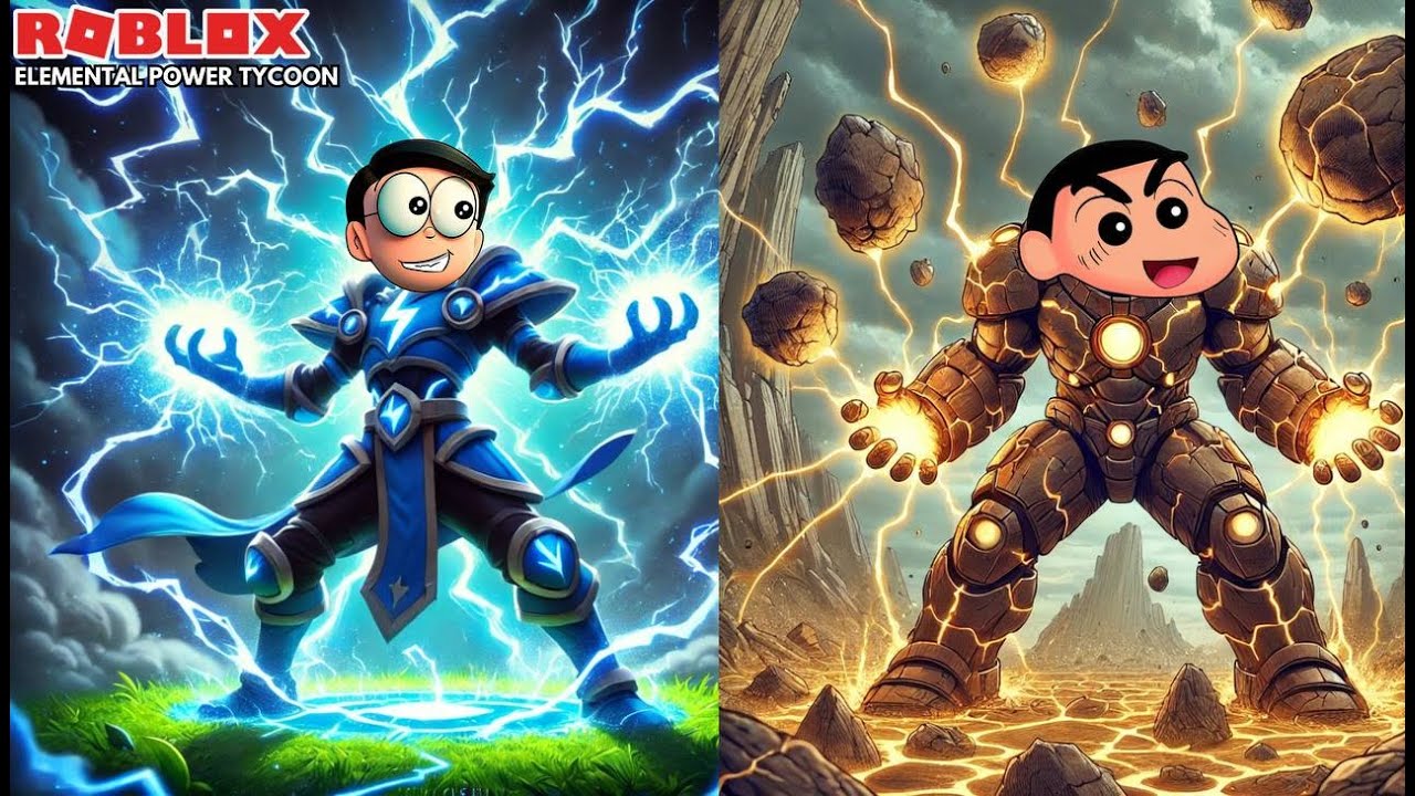 Elemental Power Tycoon Gameplay in Tamil | NOBITA AND GAMING WITH SHINCHAN