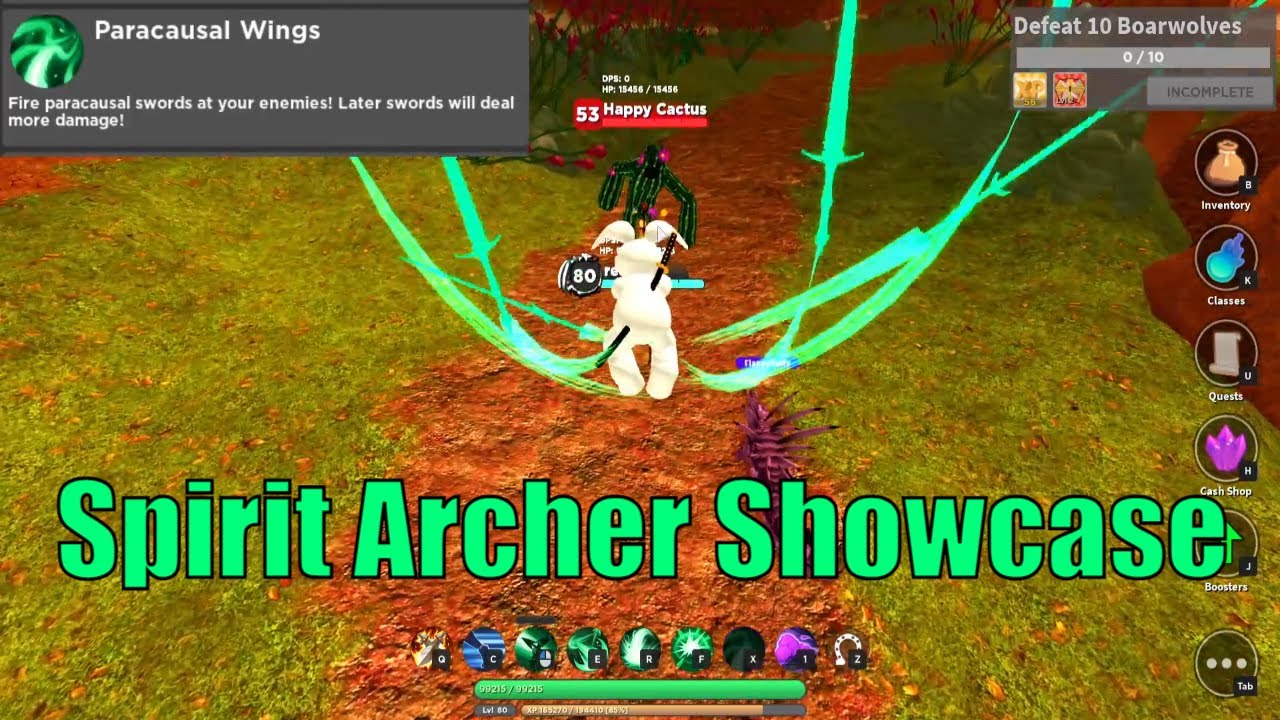 Spirit Archer Class Showcase | All Skills and Abilities | World Zero
