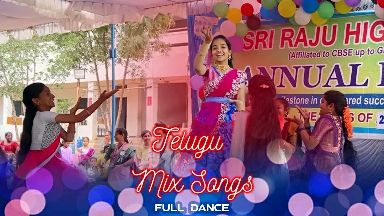 BEST DANCE PERFORMED BY SCHOOL GIRLS AND TEACHERS TELUGU MIX SONGS #dance #teluguhits