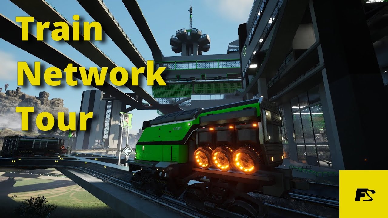 EPIC! 2600hr save Satisfactory train network tour🚂