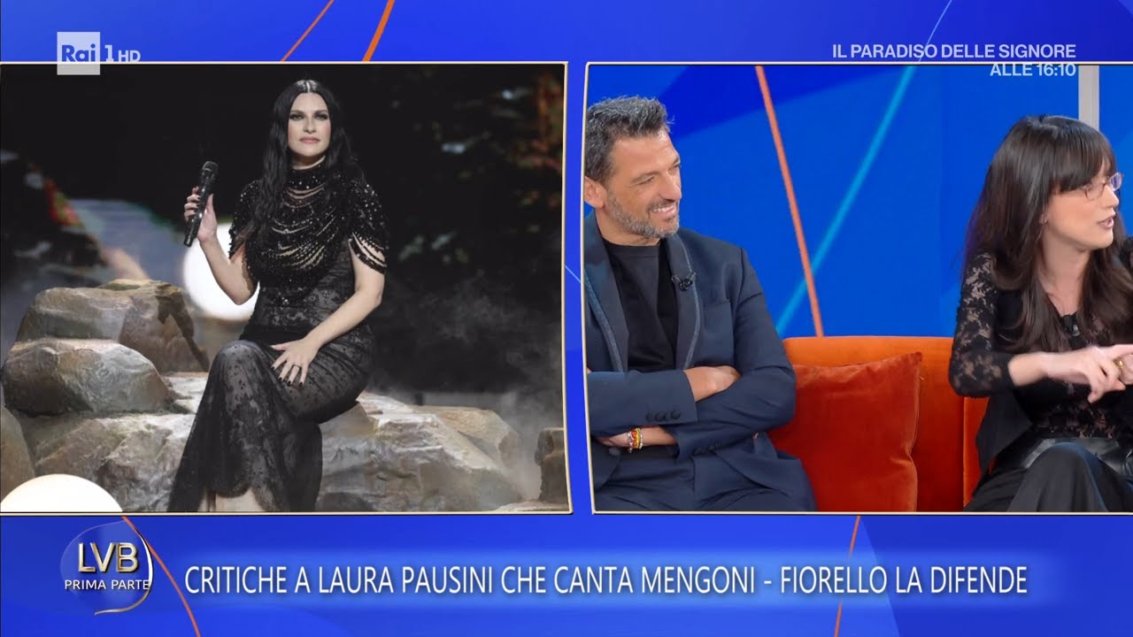 Laura Pausini travolta dall'odio social per la cover di Mengoni - La volta buona 20/01/2026