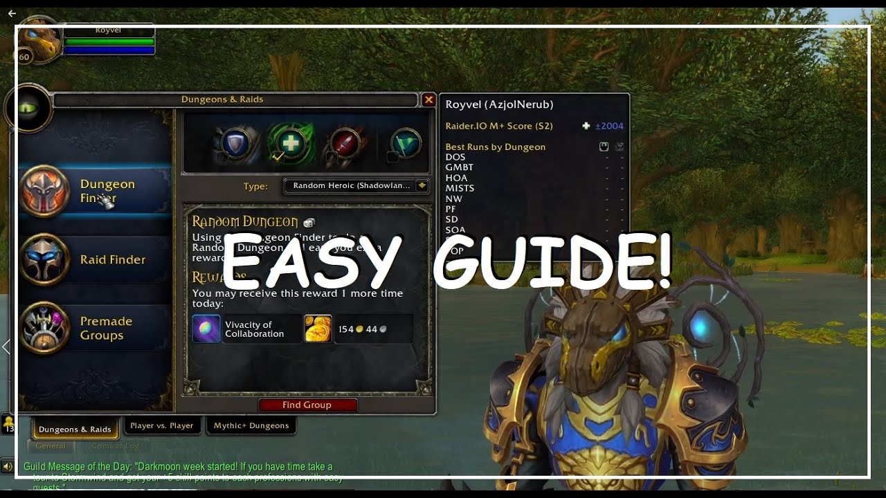 How to use Dungeon Finder, Raid Finder & Custom Groups in 2022 [World of Warcraft]