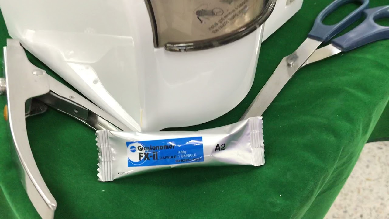 FX-II capsule Glass ionomer cement capsule mixing by Assoc.Prof.Saijai Tanthanuch