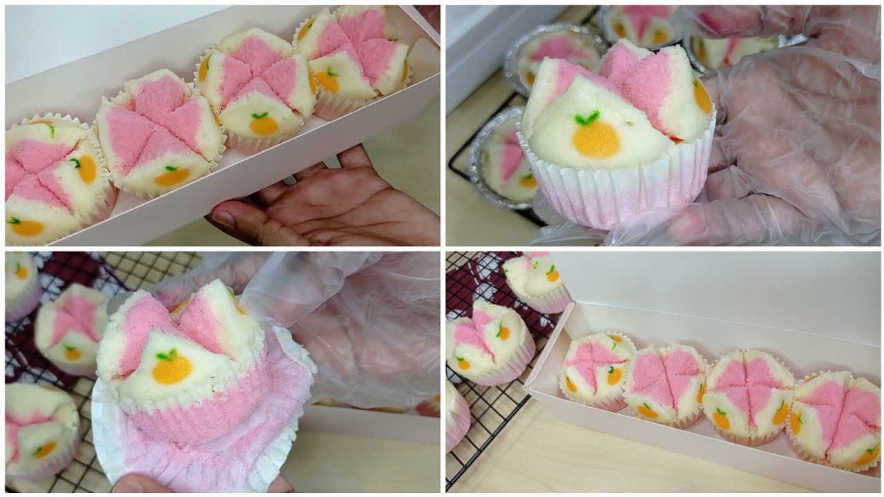 bolu kukus mekar 1 telur  metode aduk jadi satu tidak ribet|steam cake
