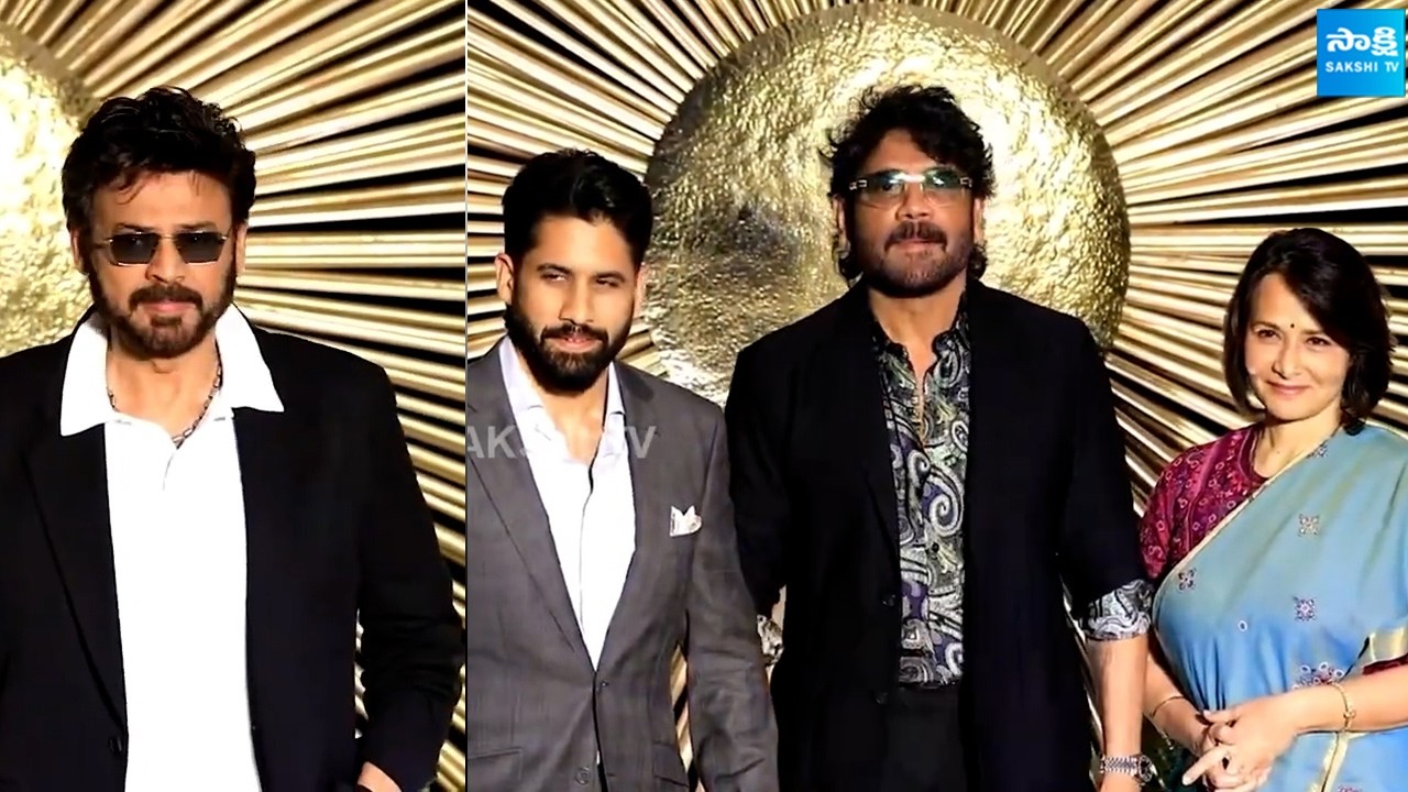 Nagarjuna, Naga Chaitanya & Venkatesh Visuals at #Virosh Reception | Vijay Devarakonda & Rashmika |