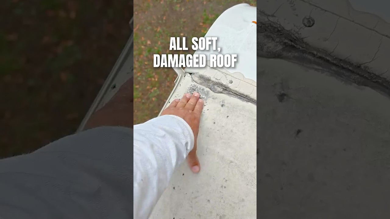 RV Roof Transformation | Rotten Plywood Replaced & Reinforced with Silicone Coating