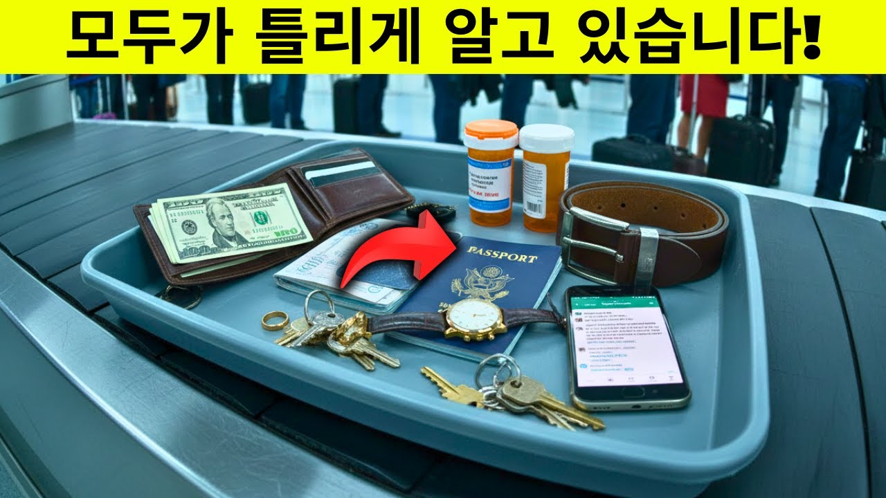 보안 검색 트레이에 넣지 말아야 할 10가지 물건: 모두가 옳다고 생각하는 오해들 (60세 이상은 꼭 시청하세요)
