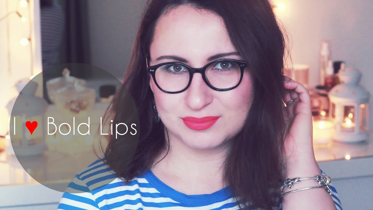 קולקצית 10 שפתונים אדומים | I &hearts; Bold Lips | Red, Pink & Orange Lipsticks Collection