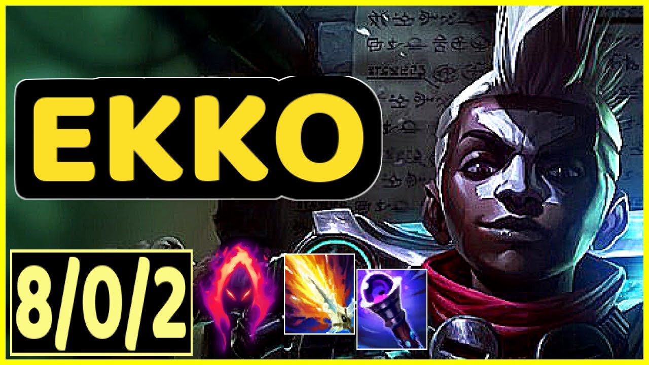 INSANE EKKO SMURF 1V9 KDA 8/0/2 PATCH 15.9
