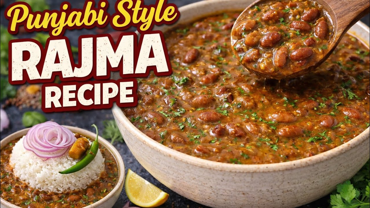 Punjabi Rajma Recipe | Dhaba Style Rajma #rajmachawal #punjabirajma #rajmarecipe 