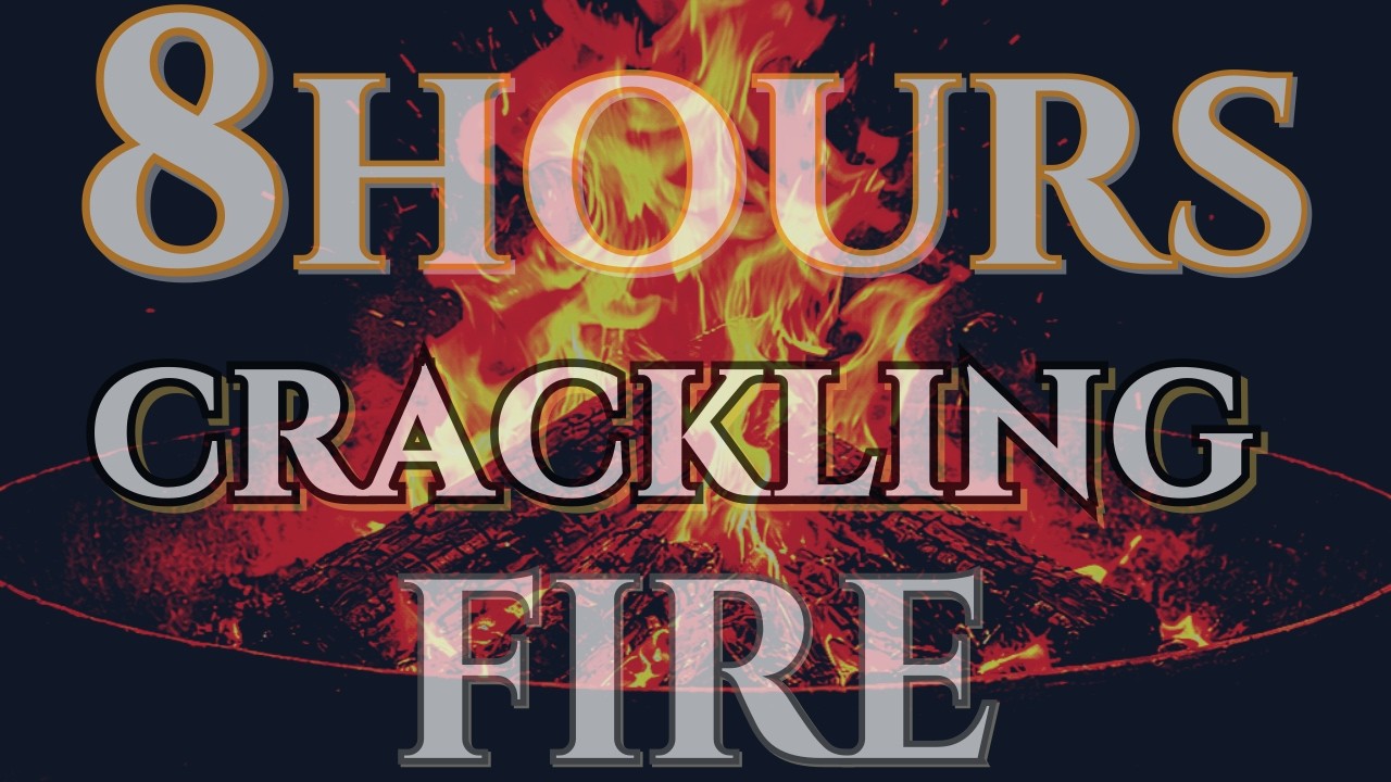 8 Hours Crackling Fire 🔥 Deep Sleep, Relaxation & Cozy Night