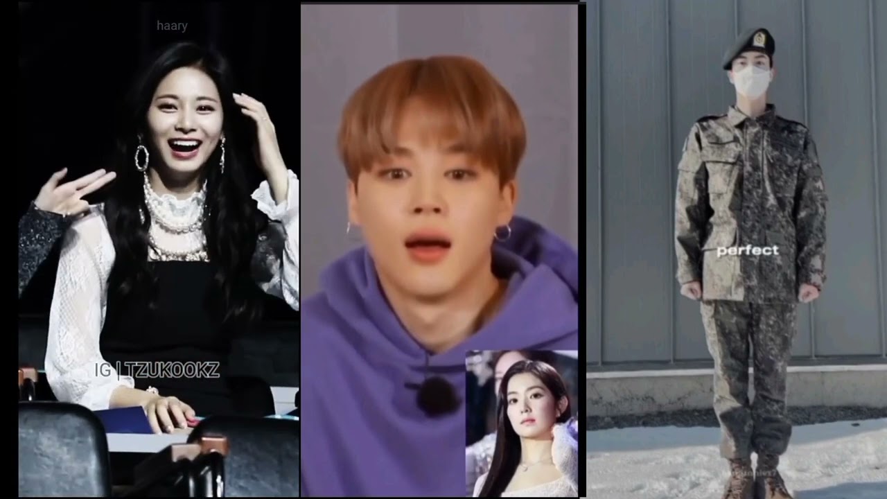 jungkook and tzuyu (tzukook) 🆚 jimin and Irene (jirene) 🆚 World Wide Handsome jin💜who is very cute?