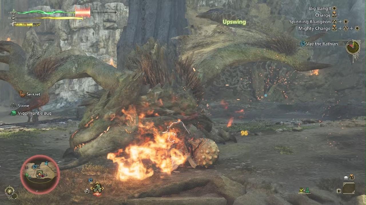 MHWilds: Rathian Arena 3:12 Hammer (A Rank) freestyle