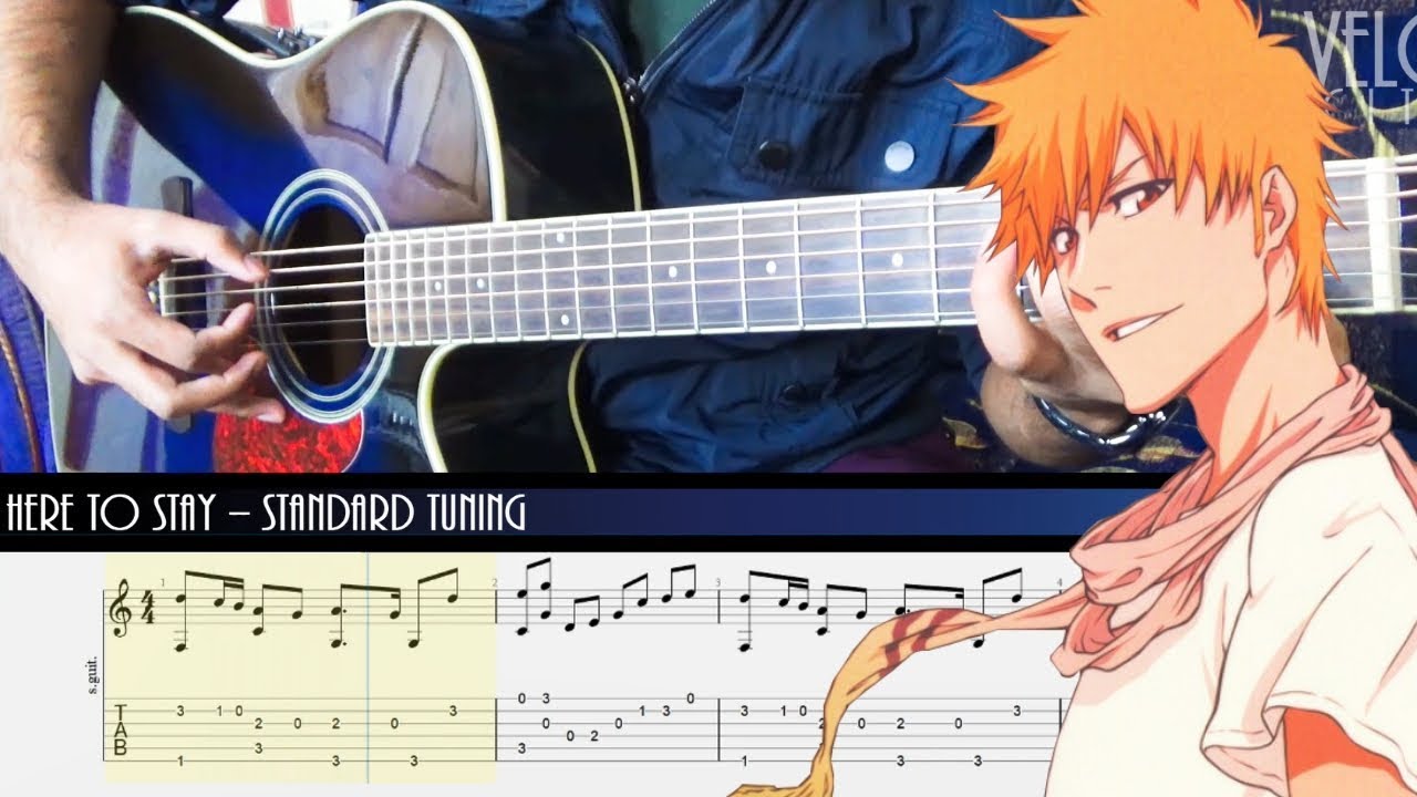 Bleach - Here To Stay (OST) Fingerstyle Acoustic Guitar Cover + Tab & Tutorial/Lesson