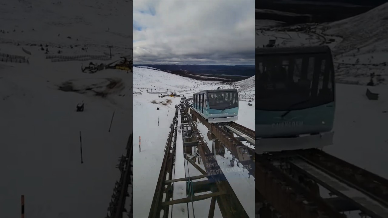 CLOSED FOR 7 YEARS !! Finally the Cairngorm Mountain Railway, near Aviemore, is running again.