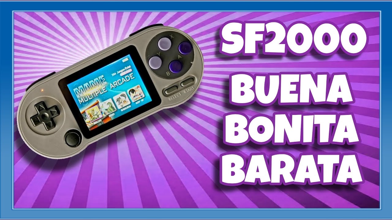 SF2000 ANÁLISIS/REVIEW. La consola retro emuladora portátil MAS BARATA de ALIEXPRESS. Vale la pena?.