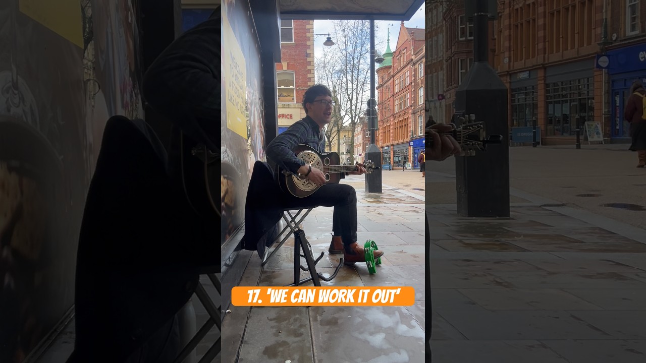 Busking a lovely old Beatles number called &lsquo;We Can Work It Out&rsquo;! 🧡 #busking