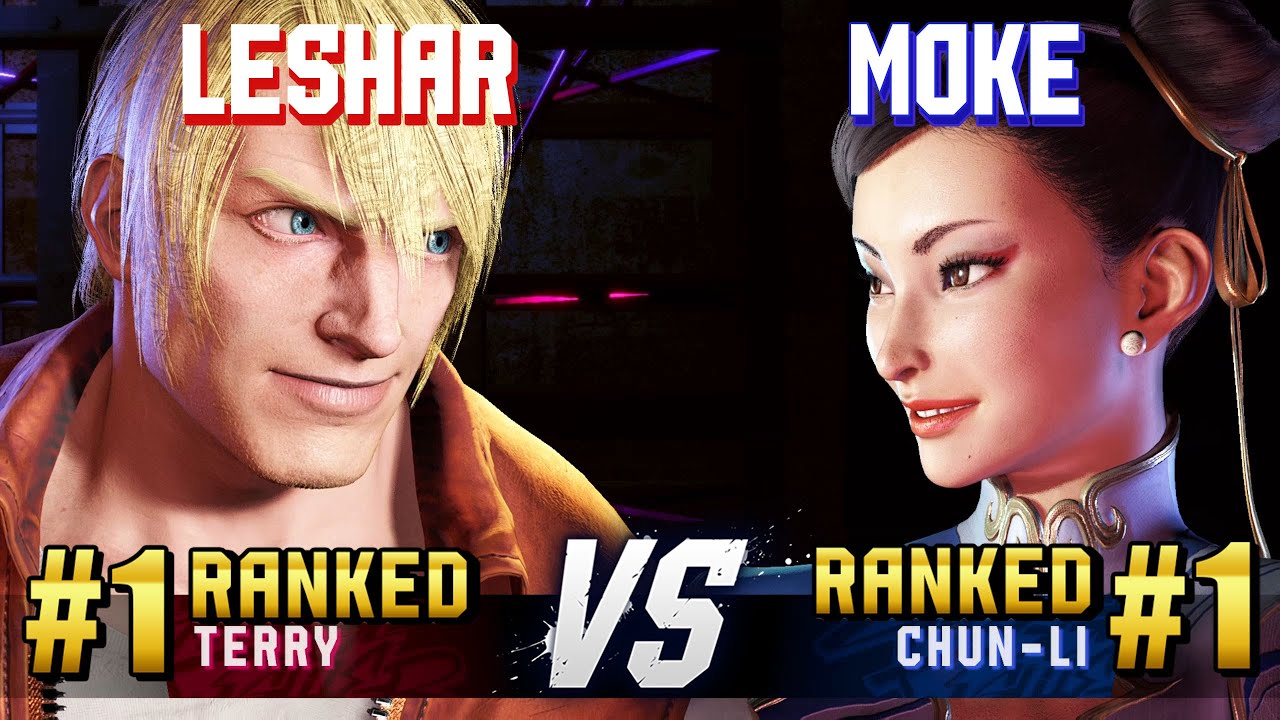 SF6 ▰ LESHAR (#1 Ranked Terry) vs MOKE (#1 Ranked Chun-Li) ▰ High Level Gameplay