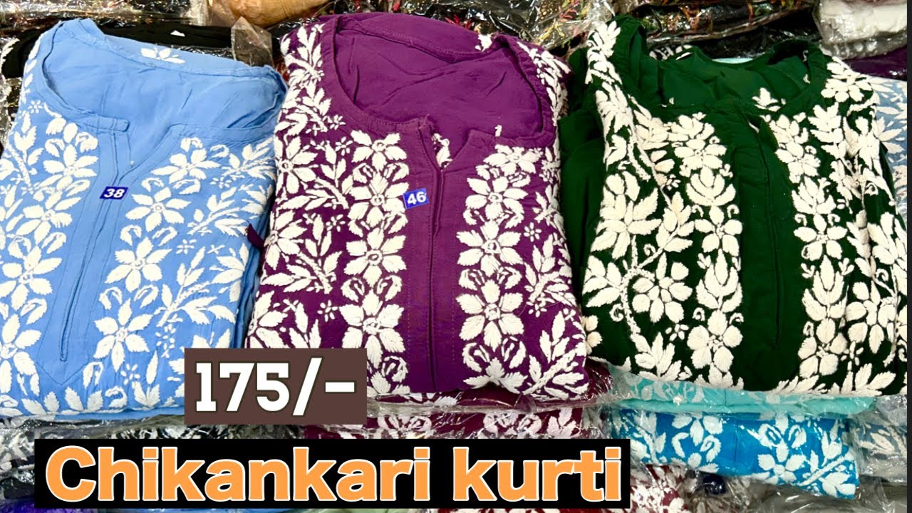 Chikankari Lucknowi Kurti Rs. 175/-