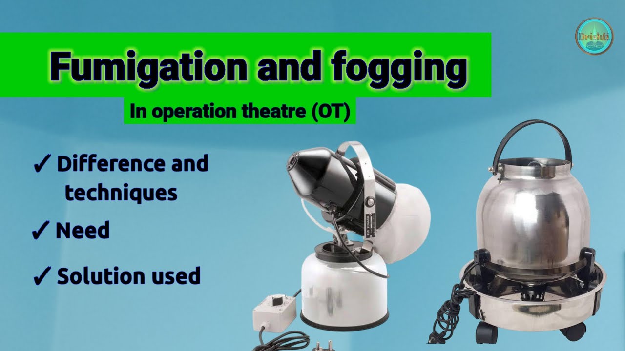 Fumigation and fogging in OT.difference and process. #fumigation #fogging